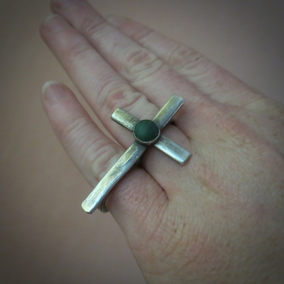 Julie Wolfe Malachite Double Ring - Picture 4 of 4